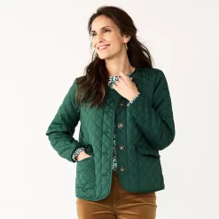 Alternative view of Petite Croft & Barrow® Quilted Jacket