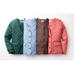 Women's Croft & Barrow® Quilted Jacket -Cuddl Duds SHOP 5651536 ALT2
