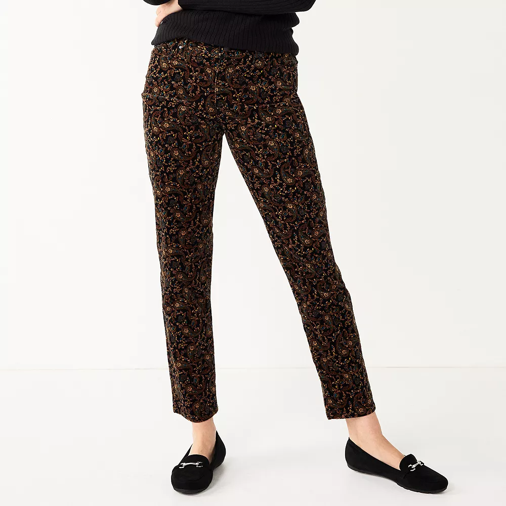 Petite Croft & Barrow® Straight-Leg Corduroy Pants 3 Petite Croft & Barrow® Straight-Leg Corduroy Pants - Image 3