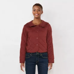 Alternative view of Women's LC Lauren Conrad Ruffle Quilted Jacket