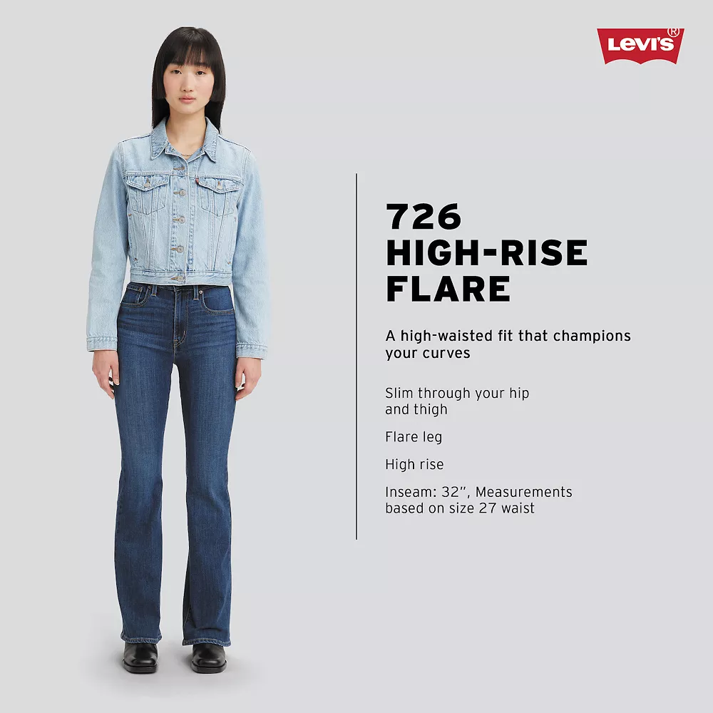 Women's Levi's® 726 High-Rise Flare Jeans 9 Women's Levi's® 726 High-Rise Flare Jeans - Image 9