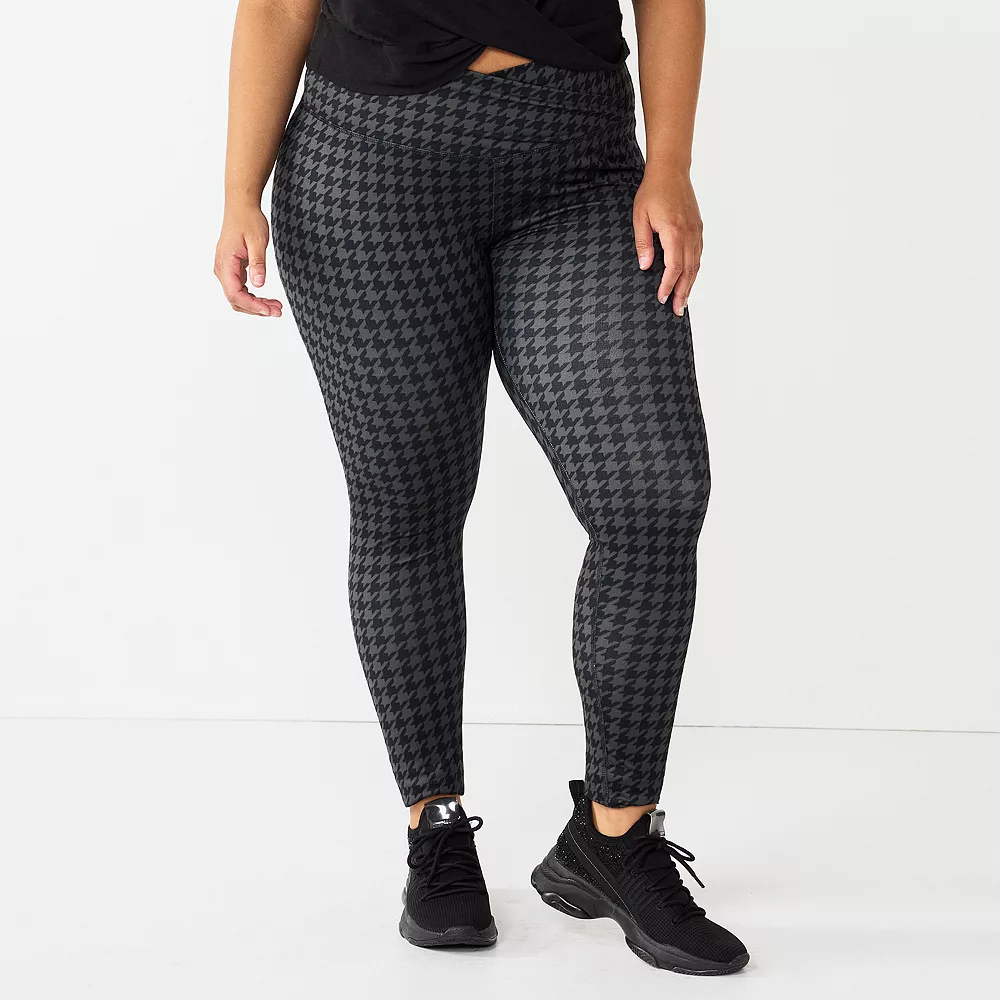Juniors' Plus Size SO® Crossover High-Rise Sporty Leggings 1 Juniors' Plus Size SO® Crossover High-Rise Sporty Leggings