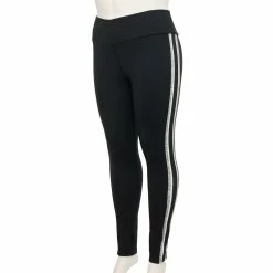 Alternative view of Juniors' Plus Size SO® Crossover High-Rise Sporty Leggings
