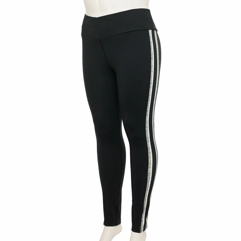 Juniors' Plus Size SO® Crossover High-Rise Sporty Leggings 2 Juniors' Plus Size SO® Crossover High-Rise Sporty Leggings - Image 2