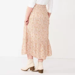 Maternity Sonoma Goods For Life® Smocked Waist Skirt -Cuddl Duds SHOP 5666013 ALT