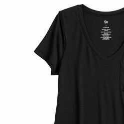 Juniors' SO® Adaptive Short Sleeve Pocket Tee 9 Juniors' SO® Adaptive Short Sleeve Pocket Tee -Cuddl Duds SHOP 5667153 ALT5