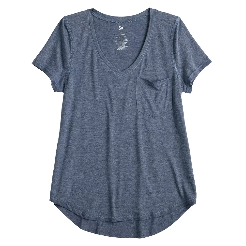 Juniors' SO® Adaptive Short Sleeve Pocket Tee 3 Juniors' SO® Adaptive Short Sleeve Pocket Tee - Image 3