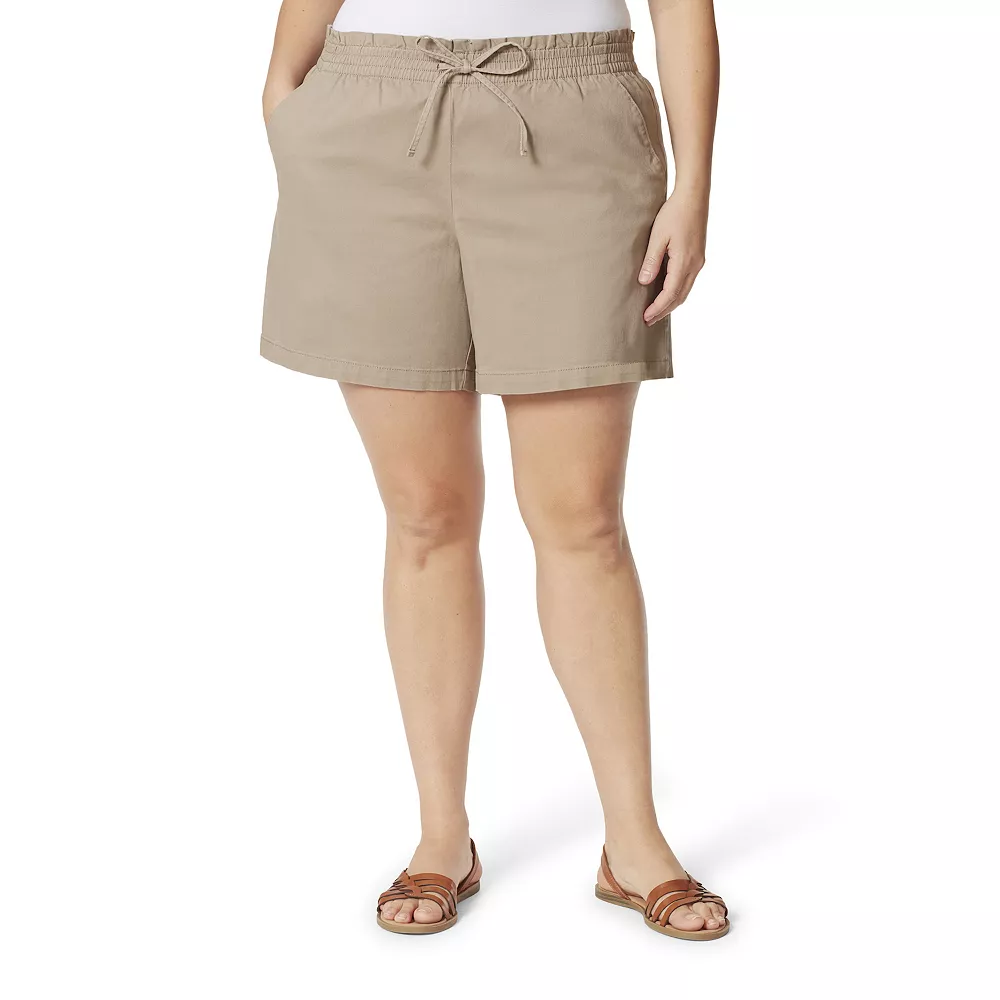 Plus Size Gloria Vanderbilt Pull-On Chino Shorts 1 Plus Size Gloria Vanderbilt Pull-On Chino Shorts