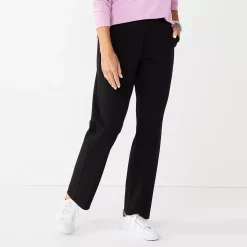 Alternative view of Women's Croft & Barrow® Knit Straight-Leg Pants