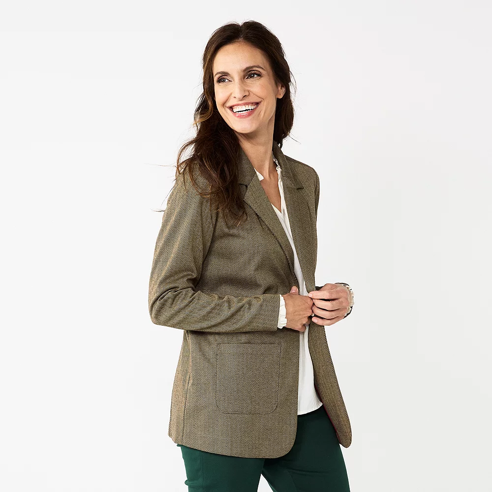 Women's Croft & Barrow® Comfort Stretch Blazer 3 Women's Croft & Barrow® Comfort Stretch Blazer - Image 3