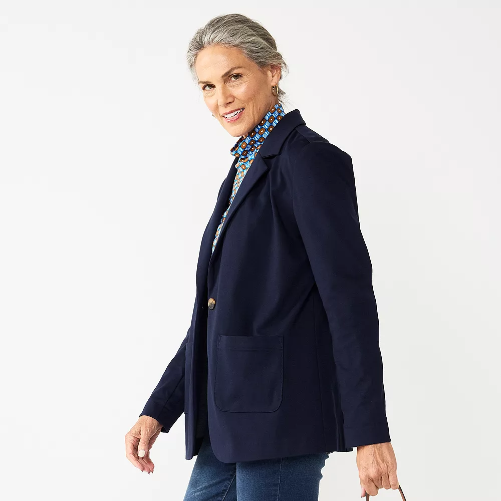 Women's Croft & Barrow® Comfort Stretch Blazer 4 Women's Croft & Barrow® Comfort Stretch Blazer - Image 4