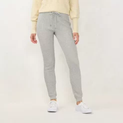 Women's LC Lauren Conrad High-Waist Jogger Leggings 8 Women's LC Lauren Conrad High-Waist Jogger Leggings -Cuddl Duds SHOP 5673316 Gray Fox Heather