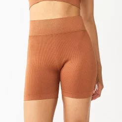 Alternative view of Juniors' SO® Seamless Ribbed Bike Shorts