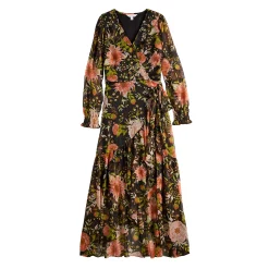 Women's LC Lauren Conrad High-Low Hem Faux-Wrap Maxi Dress 13 Women's LC Lauren Conrad High-Low Hem Faux-Wrap Maxi Dress -Cuddl Duds SHOP 5674222 ALT5