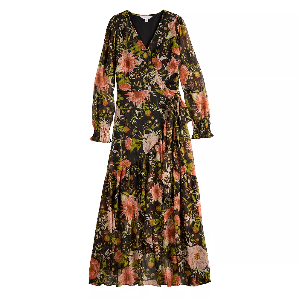 Women's LC Lauren Conrad High-Low Hem Faux-Wrap Maxi Dress 7 Women's LC Lauren Conrad High-Low Hem Faux-Wrap Maxi Dress - Image 7