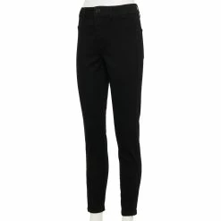 Juniors' SO® Adaptive Easy Dressing High-Rise Jeggings -Cuddl Duds SHOP 5684600 Black