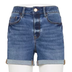 Alternative view of Juniors' SO® Adaptive Easy Dressing Midi Jean Shorts