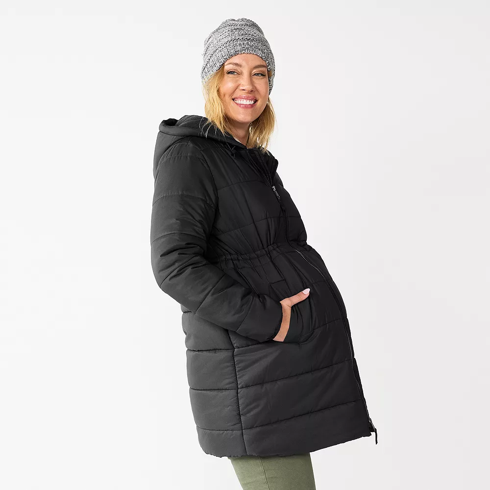 Maternity Sonoma Goods For Life® Cinch Waist Puffer Jacket 2 Maternity Sonoma Goods For Life® Cinch Waist Puffer Jacket - Image 2