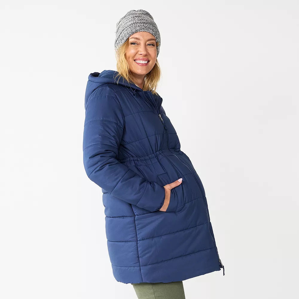 Maternity Sonoma Goods For Life® Cinch Waist Puffer Jacket 1 Maternity Sonoma Goods For Life® Cinch Waist Puffer Jacket
