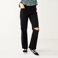 Alternative view of Juniors' SO® Low-Rise Baggy Dad Jean