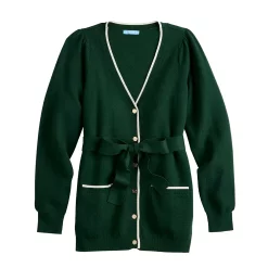 Women's DRAPER JAMES RSVP™ Tie-Front Button Sweater -Cuddl Duds SHOP 5708327 ALT5