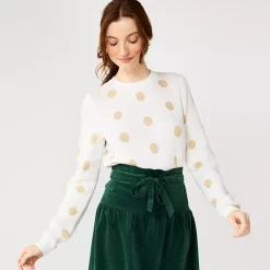 Women's DRAPER JAMES RSVP™ Polka Dot Sweater
