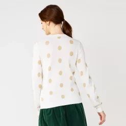 Alternative view of Women's DRAPER JAMES RSVP™ Polka Dot Sweater