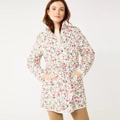 Women's DRAPER JAMES RSVP™ Quilted Floral Tie-Waist Jacket