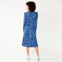 Alternative view of Women's DRAPER JAMES RSVP™ Side-Tie Floral Midi Dress