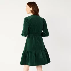 Women's DRAPER JAMES RSVP™ Ruffled Mini Shirtdress -Cuddl Duds SHOP 5709185 ALT