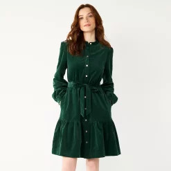 Alternative view of Women's DRAPER JAMES RSVP™ Ruffled Mini Shirtdress