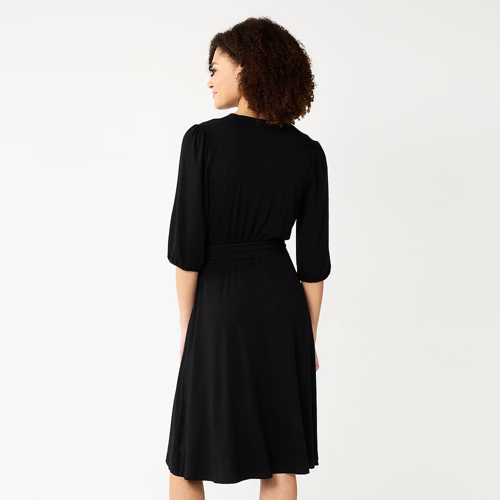 Women's DRAPER JAMES RSVP™ Tie-Front Fit & Flare Dress 2 Women's DRAPER JAMES RSVP™ Tie-Front Fit & Flare Dress - Image 2