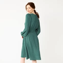 Women's DRAPER JAMES RSVP™ Fit & Flare Dress 10 Women's DRAPER JAMES RSVP™ Fit & Flare Dress -Cuddl Duds SHOP 5709192 ALT