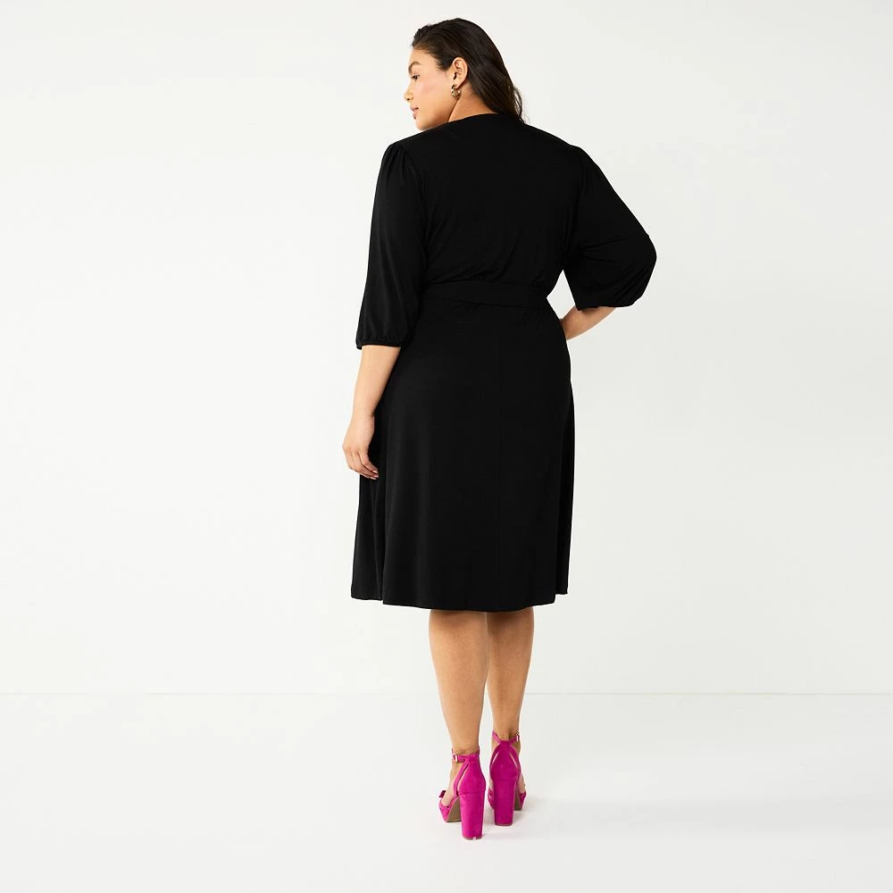 Plus Size DRAPER JAMES RSVP™ Knit Wrap Dress 2 Plus Size DRAPER JAMES RSVP™ Knit Wrap Dress - Image 2
