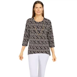 Alternative view of Women's Alfred Dunner Classics Geometric Top
