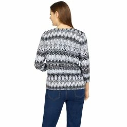 Alternative view of Petite Alfred Dunner Classics Biadere Top