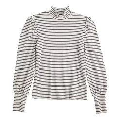 Women's DRAPER JAMES RSVP™ Long Sleeve Stripe Top -Cuddl Duds SHOP 5755677 ALT5