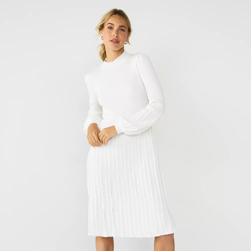 Women's DRAPER JAMES RSVP™ Long Sleeve Sweater Dress 1 Women's DRAPER JAMES RSVP™ Long Sleeve Sweater Dress