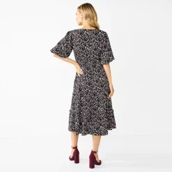 Alternative view of Women's DRAPER JAMES RSVP™ Elbow Sleeve Midi Dress