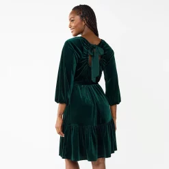 Alternative view of Women's DRAPER JAMES RSVP™ Long Sleeve Bow Back Dress