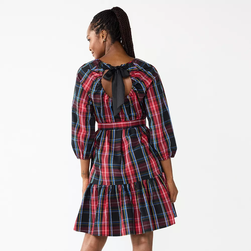 Women's DRAPER JAMES RSVP™ Long Sleeve Tiered Bow Back Dress 2 Women's DRAPER JAMES RSVP™ Long Sleeve Tiered Bow Back Dress - Image 2