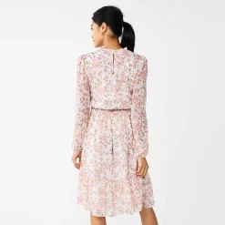 Women's DRAPER JAMES RSVP™ Cinched-Waist Tiered-Hem Dress -Cuddl Duds SHOP 5755703 ALT