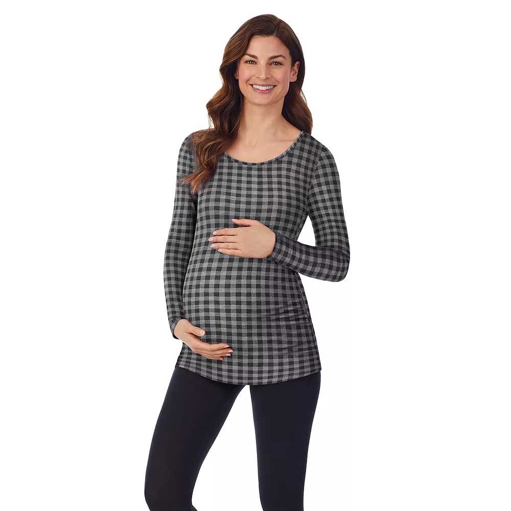 Maternity Cuddl Duds® Softwear with Stretch Ballet Neck Top 2 Maternity Cuddl Duds® Softwear with Stretch Ballet Neck Top - Image 2