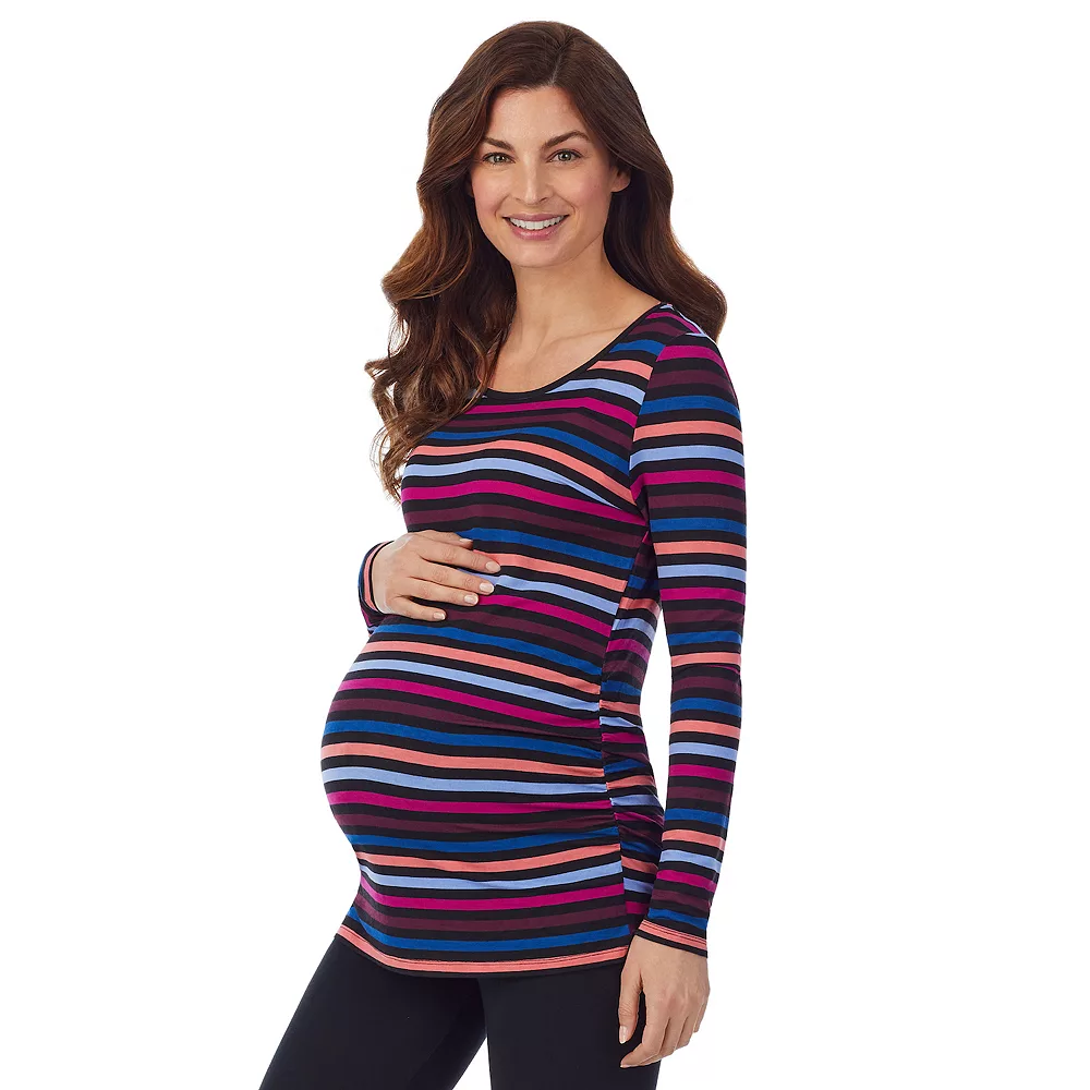 Maternity Cuddl Duds® Softwear with Stretch Ballet Neck Top 1 Maternity Cuddl Duds® Softwear with Stretch Ballet Neck Top