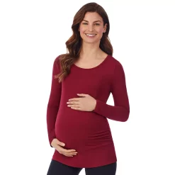 Maternity Cuddl Duds® Softwear with Stretch Ballet Neck Top 10 Maternity Cuddl Duds® Softwear with Stretch Ballet Neck Top -Cuddl Duds SHOP 5764832 Red