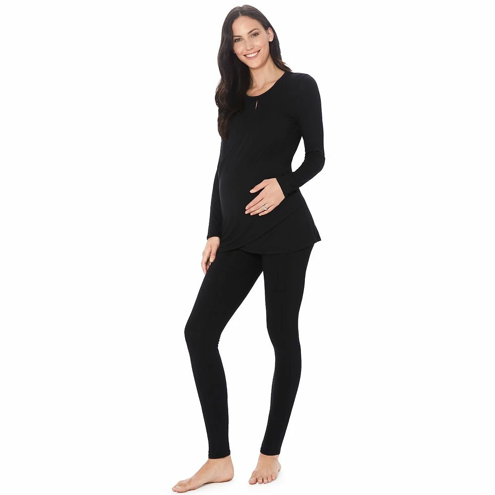 Maternity Cuddl Duds® Softwear with Stretch Wrap Front Top 6 Maternity Cuddl Duds® Softwear with Stretch Wrap Front Top - Image 6