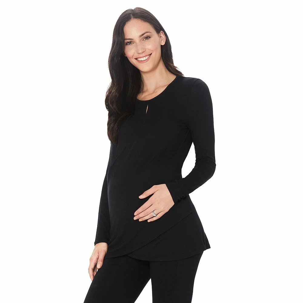 Maternity Cuddl Duds® Softwear with Stretch Wrap Front Top 2 Maternity Cuddl Duds® Softwear with Stretch Wrap Front Top - Image 2