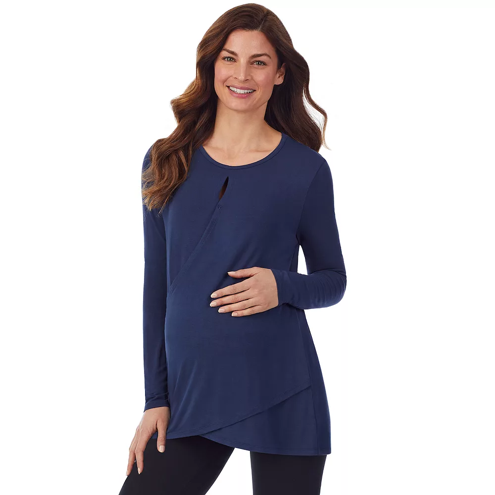 Maternity Cuddl Duds® Softwear with Stretch Wrap Front Top 3 Maternity Cuddl Duds® Softwear with Stretch Wrap Front Top - Image 3