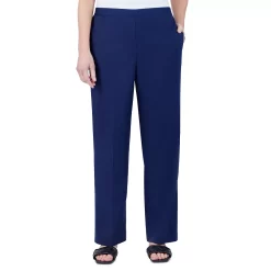 Petite Alfred Dunner Sloane Street Pull-On Straight-Leg Pants