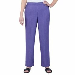 Alternative view of Women's Alfred Dunner Pull-On Herringbone Straight-Leg Pants